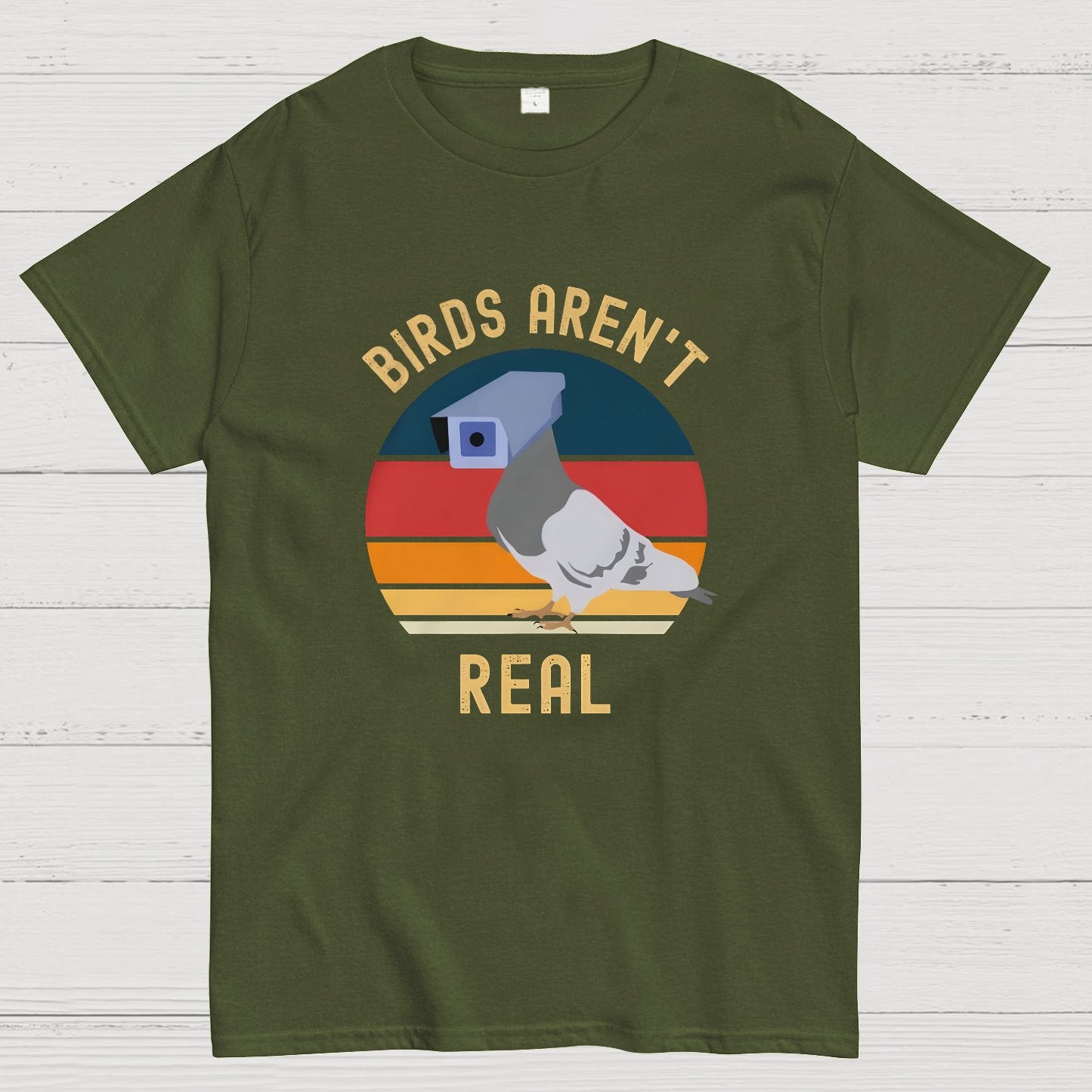 Birds Aren't Real , If It Flies It Spies Geeky T-Shirt