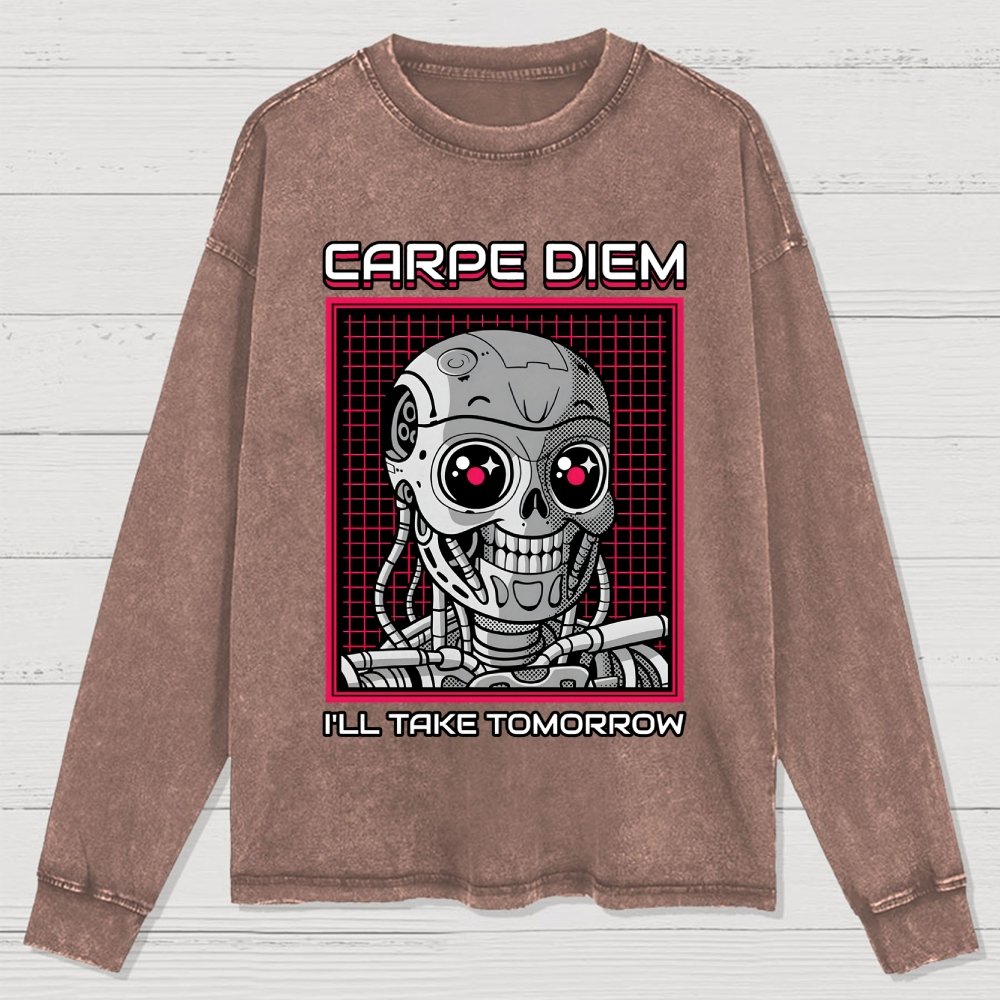 Rise Of The Cute Machine Washed Long Sleeve Tee