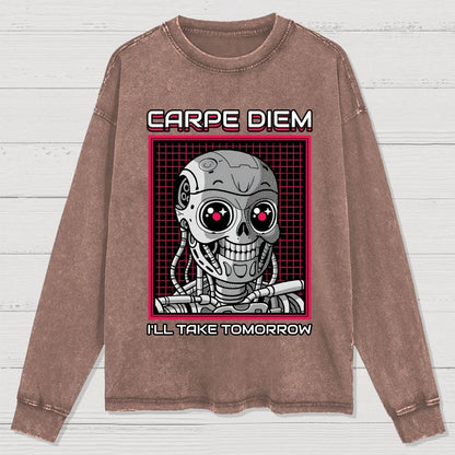 Rise Of The Cute Machine Washed Long Sleeve Tee