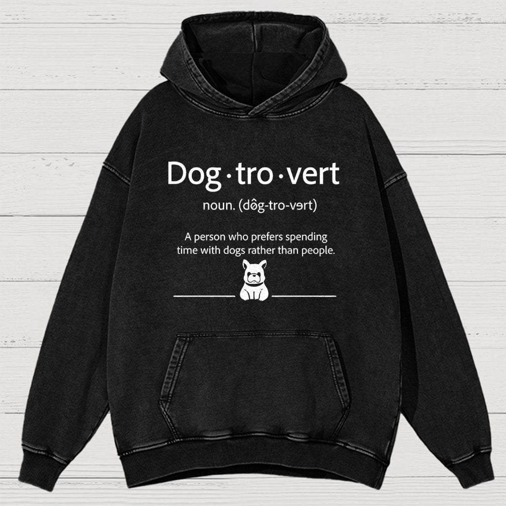 Dog-Tro-World Vintage Distressed Hoodie
