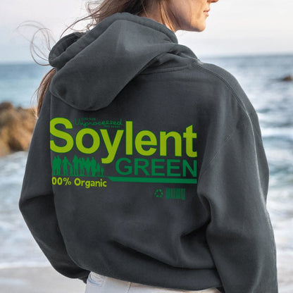Soylent Green Printed Back Cotton Hoodie