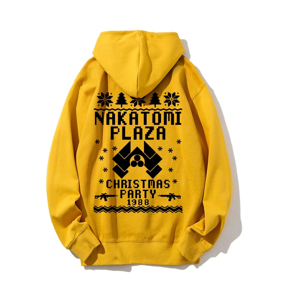 Now I Have a Machine Gun Ho-Ho-Ho Printed Back Unisex Cotton Hoodie