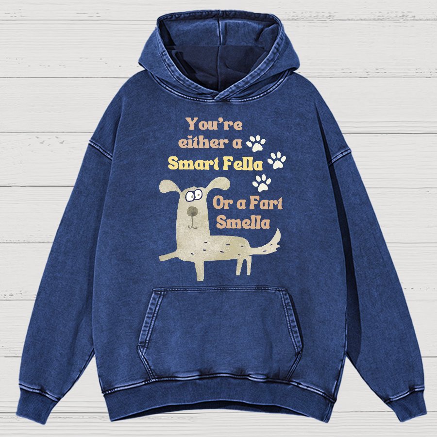 Funny Dog Puns Vintage Distressed Hoodie