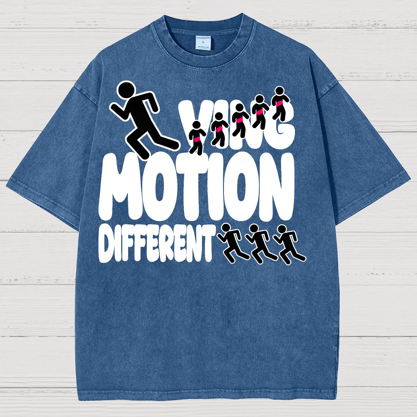 Ving Motion Different Funny Vintage Distressed T-shirt