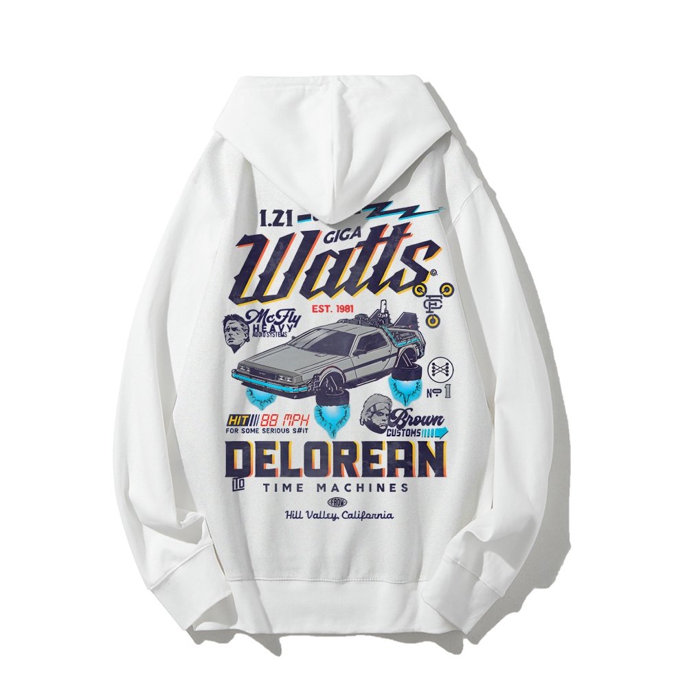 Gigawatts Garage Remix Printed Back Unisex Cotton Hoodie