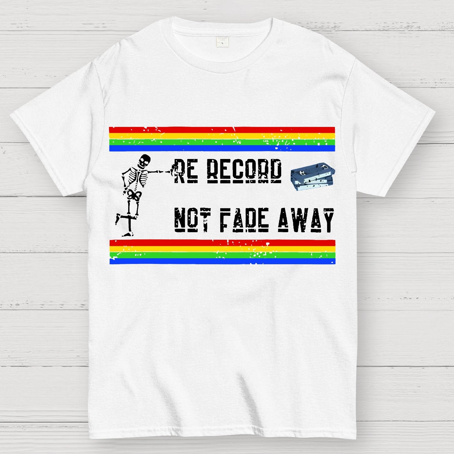 Re Record Not Fade Away Geek T-Shirt