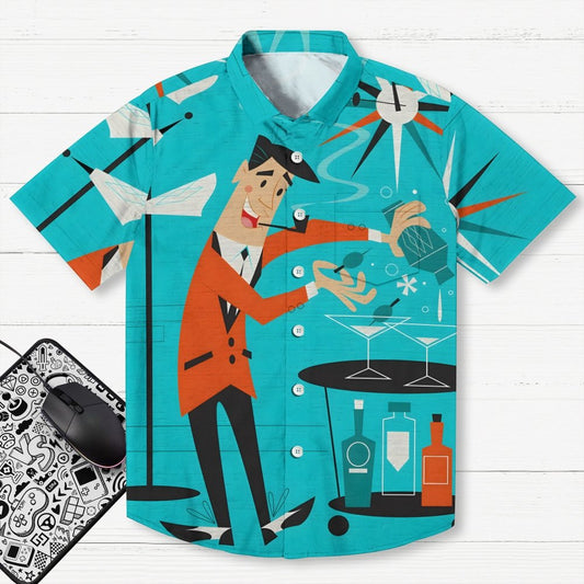 Cocktail Chemistry Reactions Geek Hawaiian Shirt