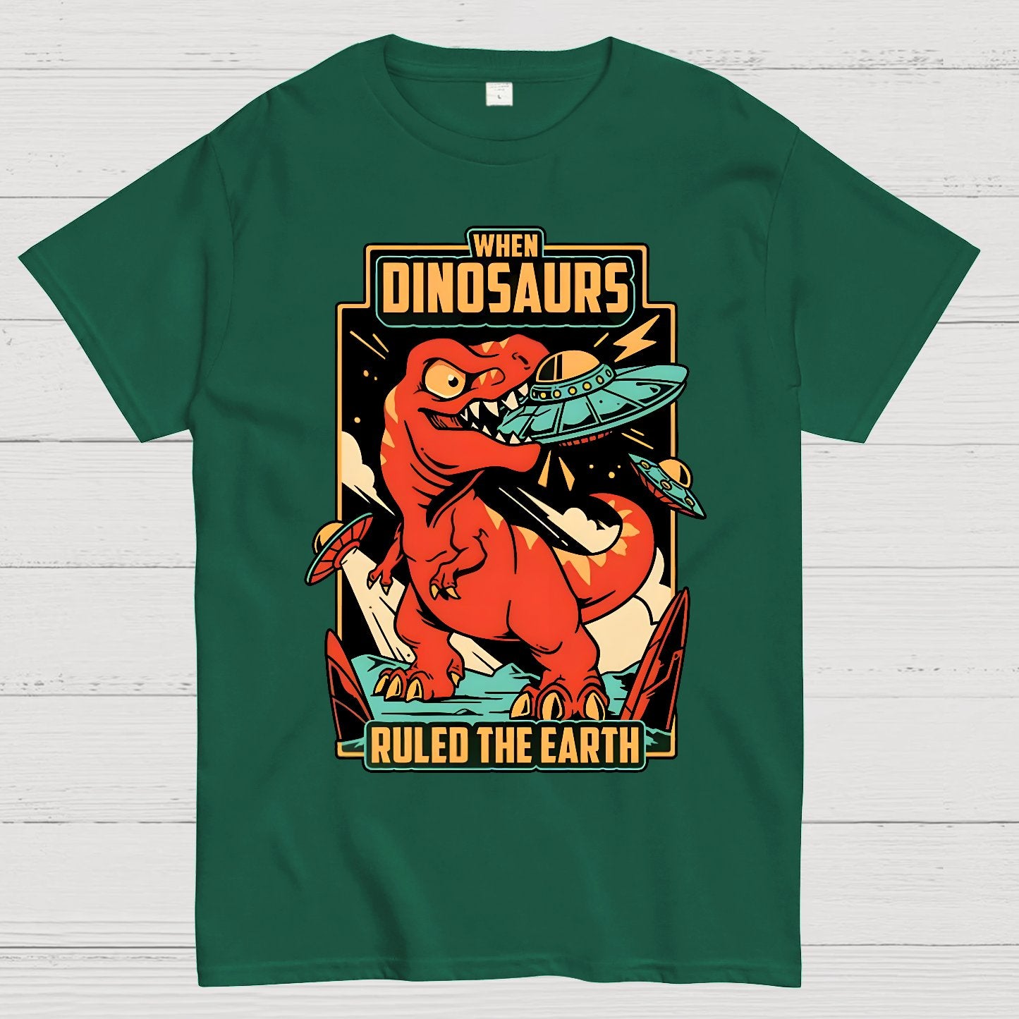 When Dinosaurs Ruled The Earth Geek T-Shirt