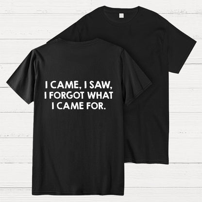 I Came and Saw Funny Back Printing Geek T-Shirt