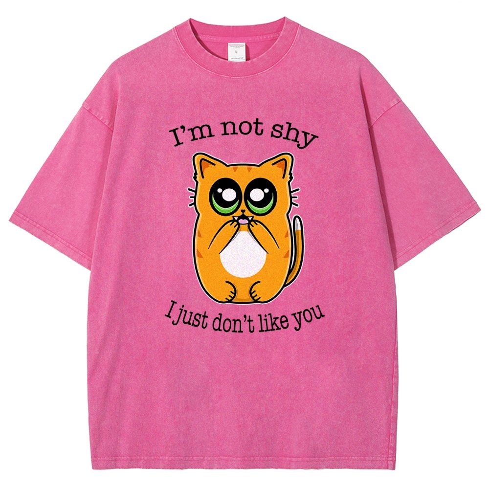 Not Shy Vintage Distressed T-shirt