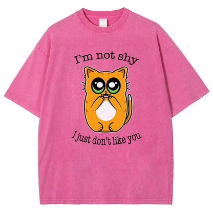 Not Shy Vintage Distressed T-shirt