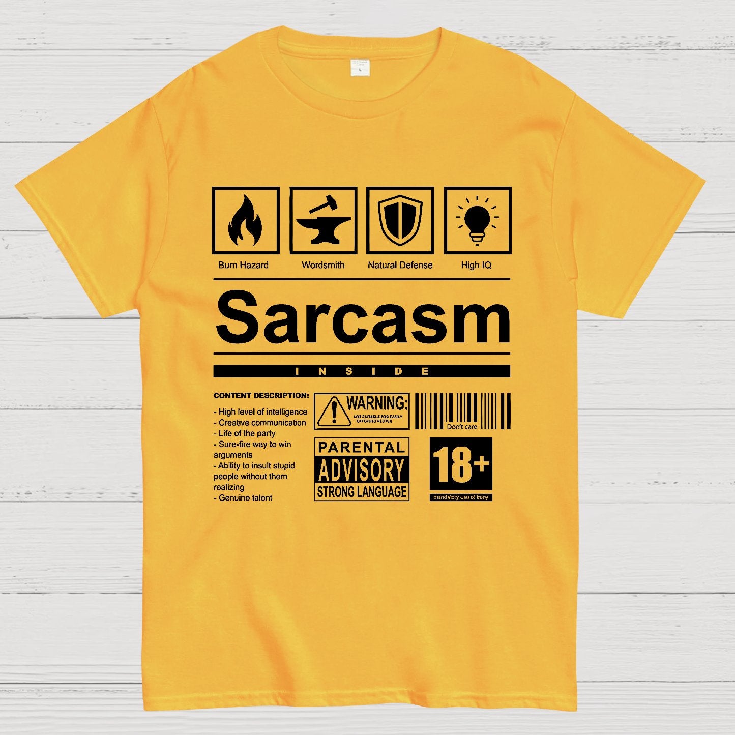 Sarcasm Label Geek T-Shirt