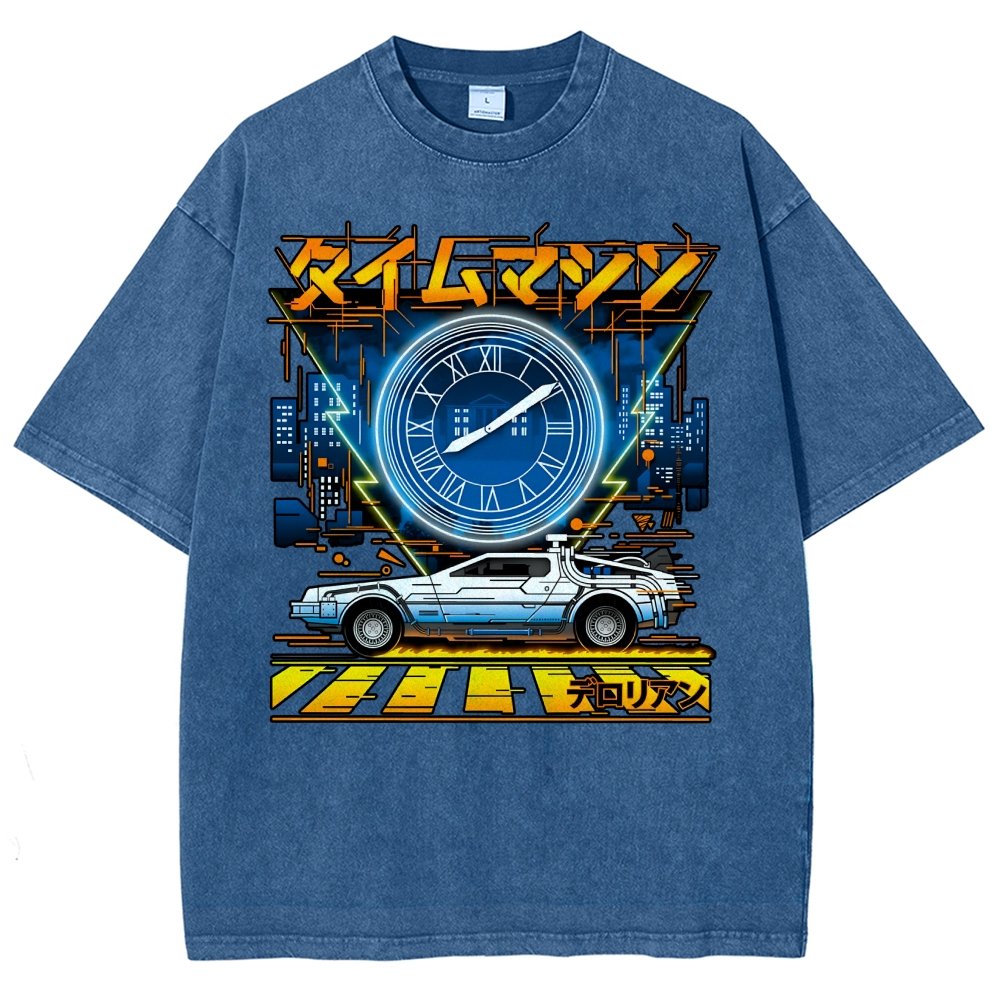 Time Machine Vintage Distressed T-shirt