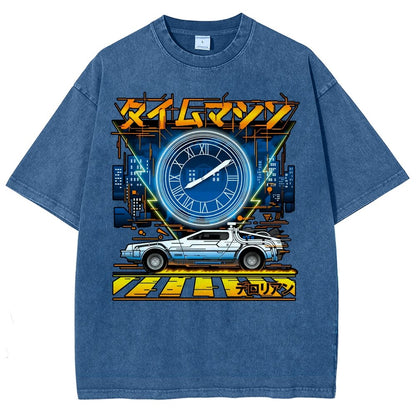 Time Machine Vintage Distressed T-shirt