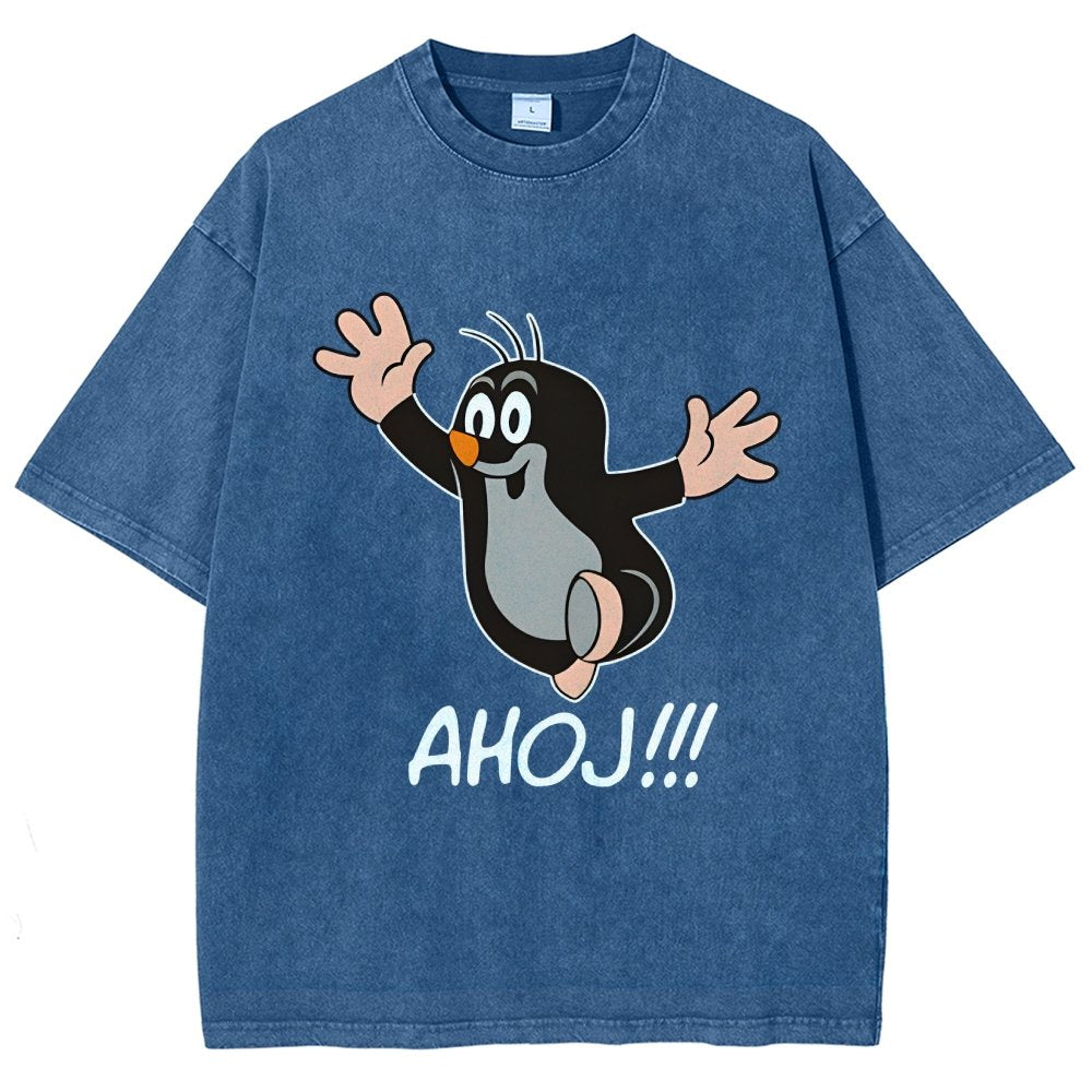 Mole AHOJ Vintage Distressed T-shirt