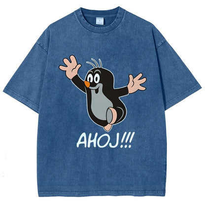 Mole AHOJ Vintage Distressed T-shirt