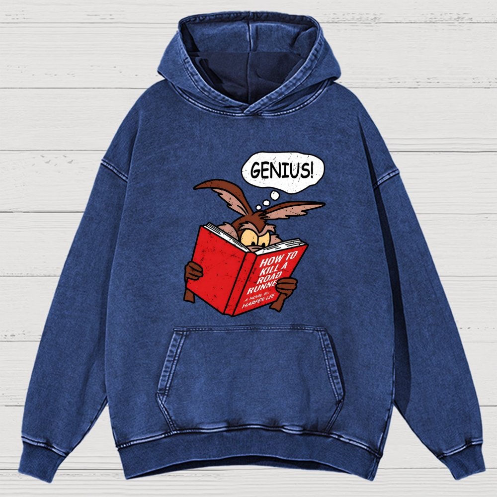 Genius Plan Vintage Distressed Hoodie