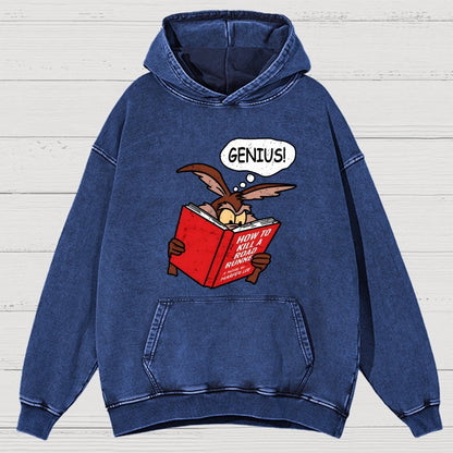 Genius Plan Vintage Distressed Hoodie
