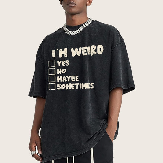 I'm Weird Vintage Distressed T-shirt