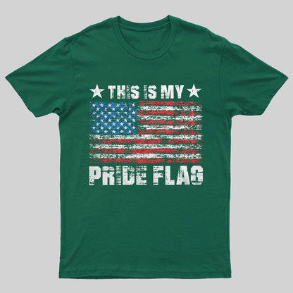 Men's Patriotic Shirt This Is My Pride Flag Geeky T-Shirt