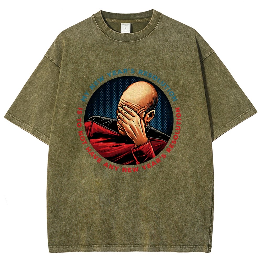 No New Year’s Resolution Vintage Distressed T-shirt