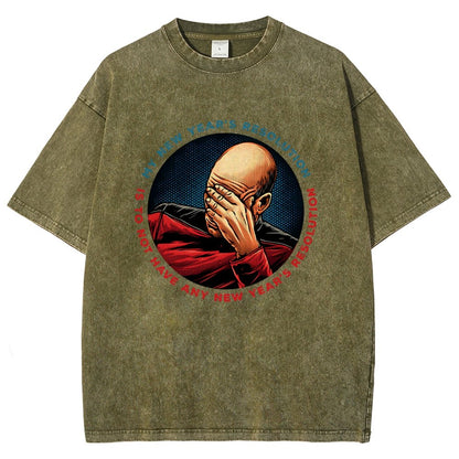 No New Year’s Resolution Vintage Distressed T-shirt