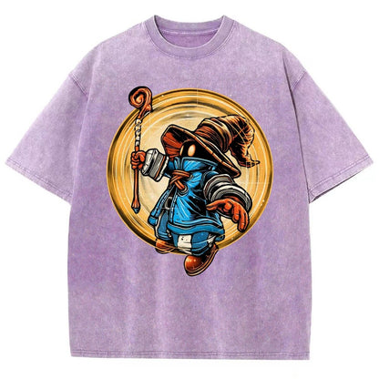 The Black Mage Vintage Distressed T-shirt
