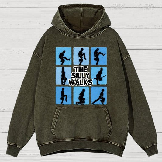 The Silly Walks Vintage Distressed Hoodie