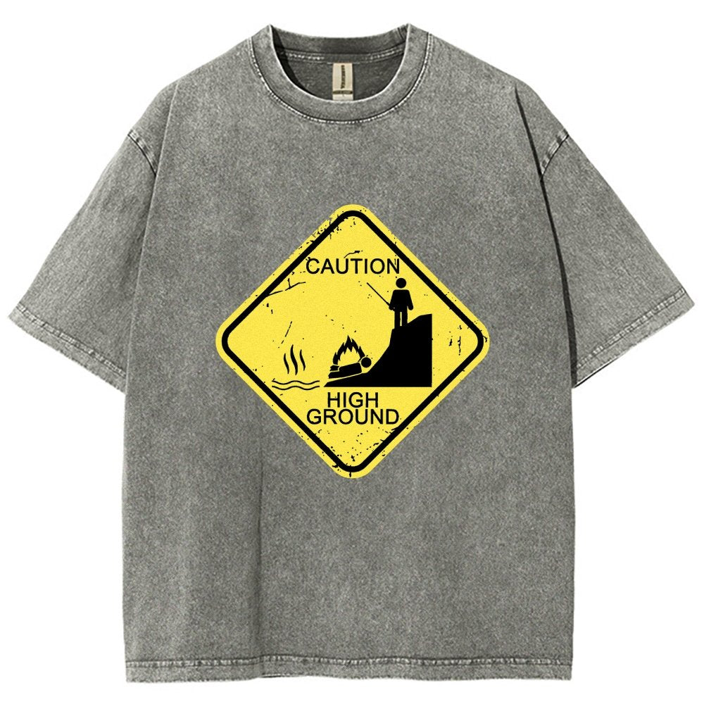Top Spot Warning Vintage Distressed T-shirt