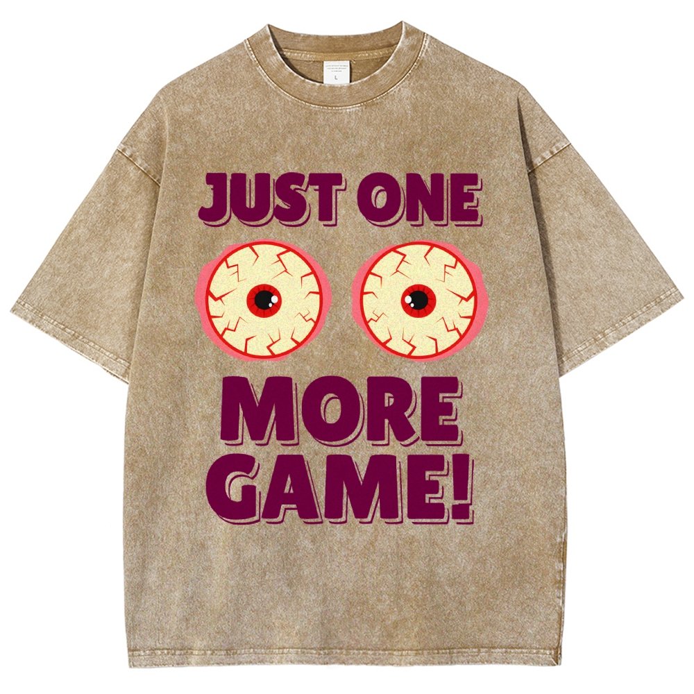 One More Game  Vintage Distressed T-shirt