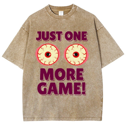 One More Game  Vintage Distressed T-shirt