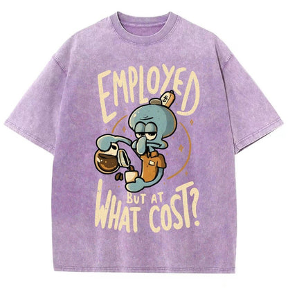 Employed But At What Cost Vintage Distressed T-shirt