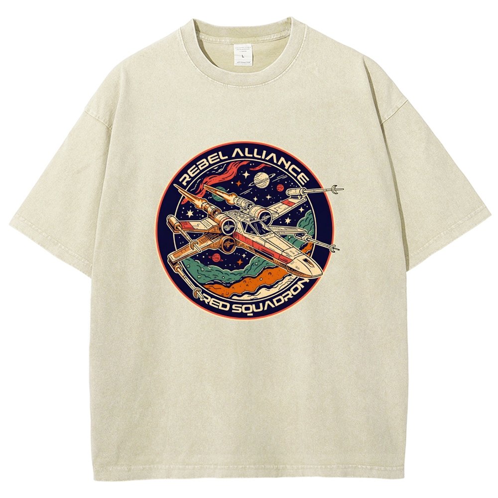 Squadron Patch Vintage Distressed T-shirt