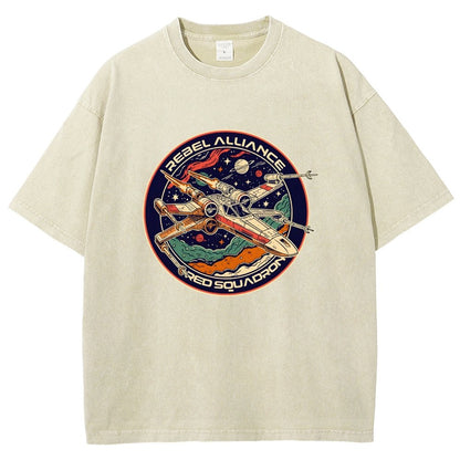 Squadron Patch Vintage Distressed T-shirt