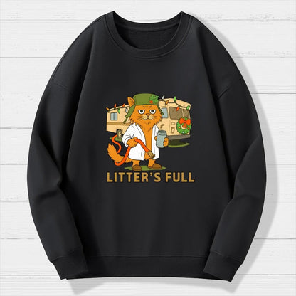 Christmas Shitters Full Cat Geek Cotton Sweatshirt
