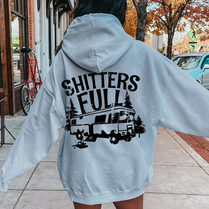 Shitters Full Printed Back Unisex Cotton Hoodie