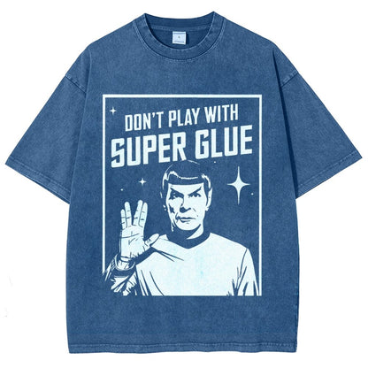 Don't Play With Superglue Vintage Distressed T-shirt