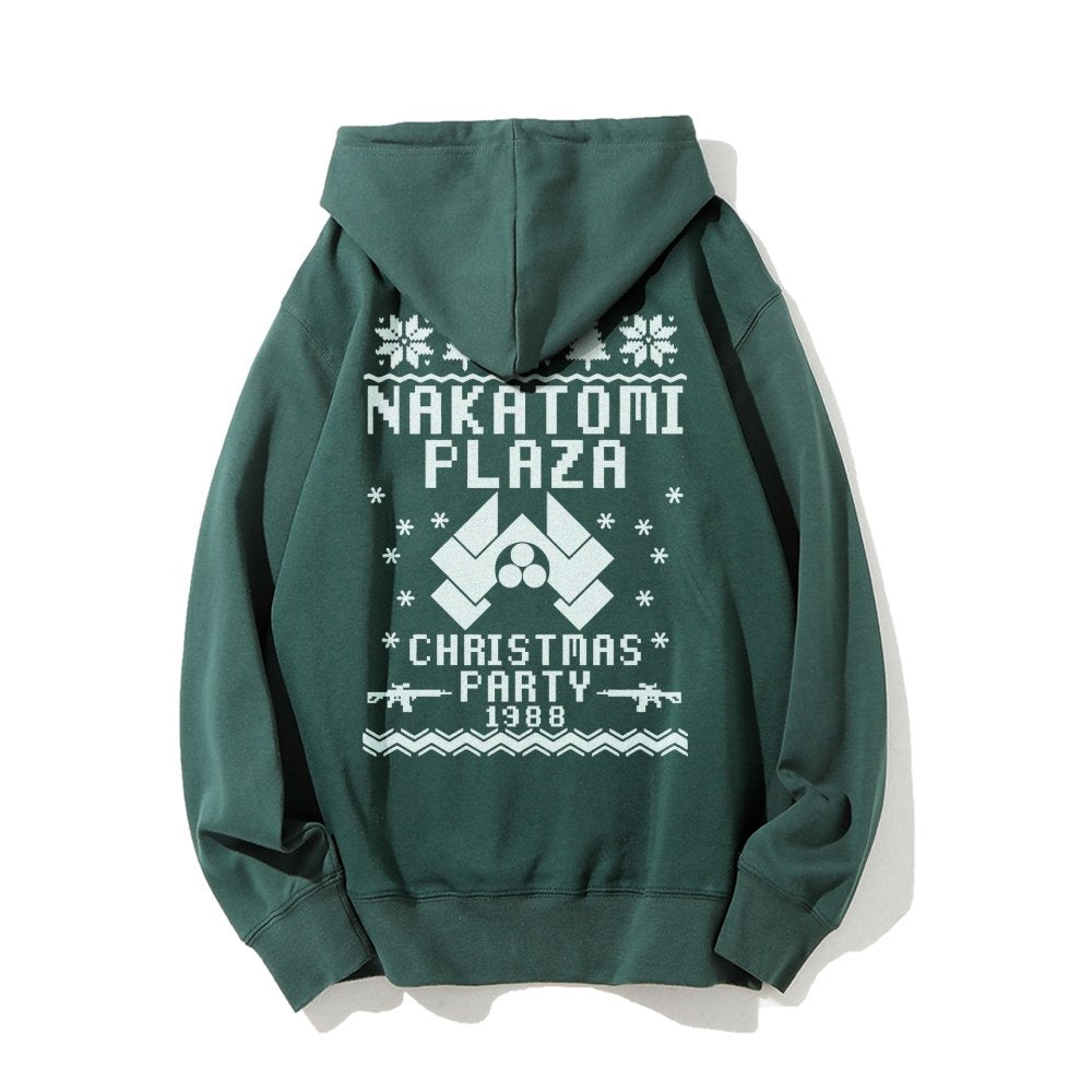 Now I Have a Machine Gun Ho-Ho-Ho Printed Back Unisex Cotton Hoodie