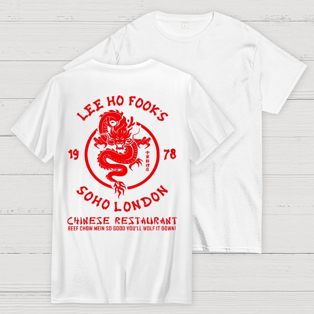 Lee Ho Fooks Chinese Restaurant Back Printing Geek T-Shirt