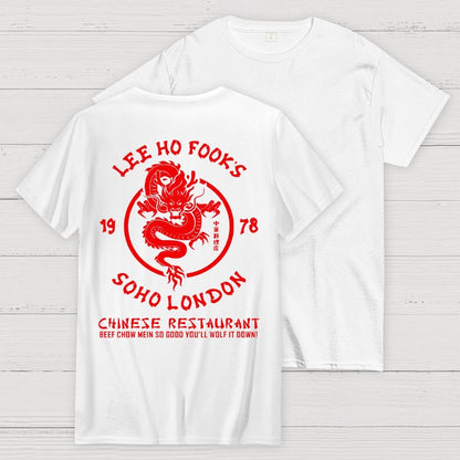 Lee Ho Fooks Chinese Restaurant Back Printing Geek T-Shirt
