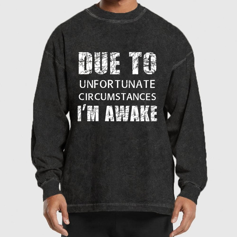Unfortunate Circumstances Awake Washed Long Sleeve Tee