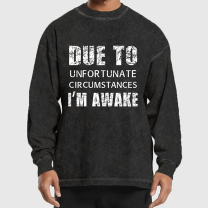 Unfortunate Circumstances Awake Washed Long Sleeve Tee