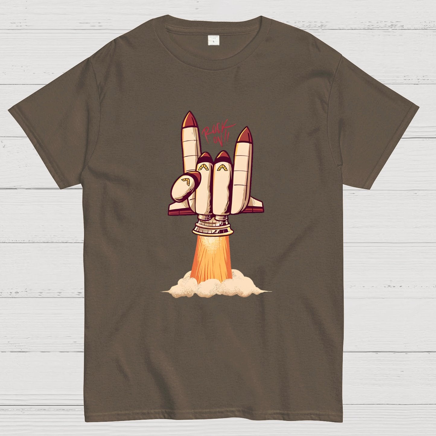 Rock On Rocket  Geeky T-Shirt