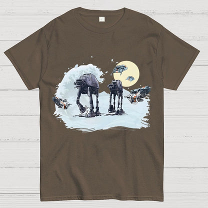 The Great Wave of Snow Unisex Geek T-Shirt