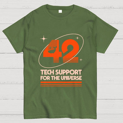 42 - Tech Support For The Universe Geek T-Shirt