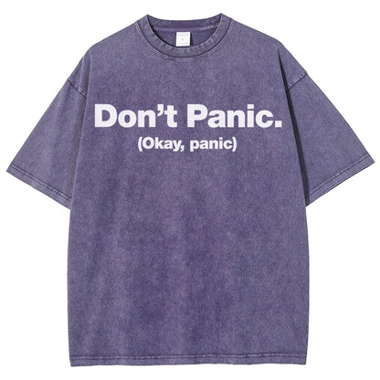 Okay Panic Vintage Distressed T-shirt