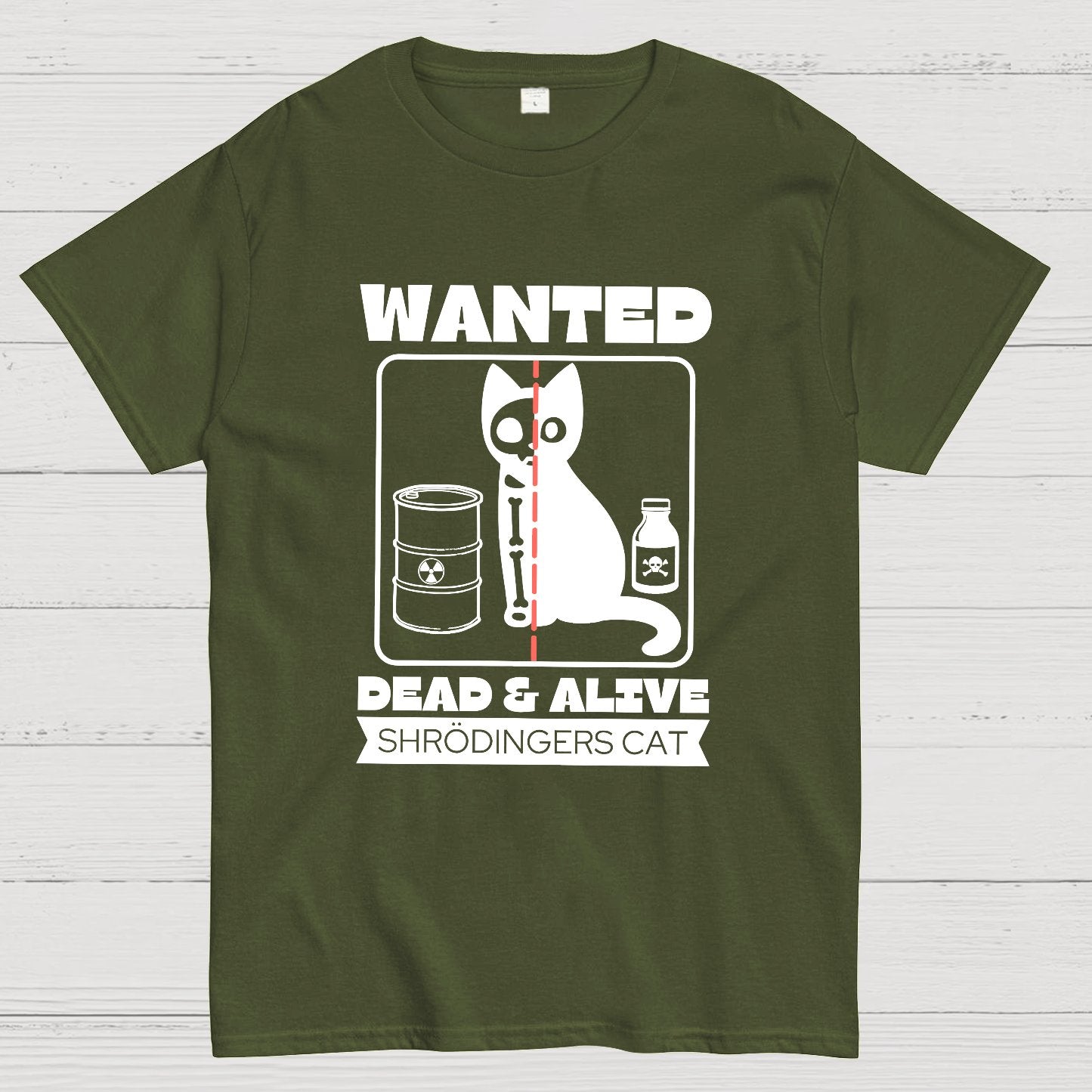 Shrodingers Cat , Funny Cat Geeky T-Shirt