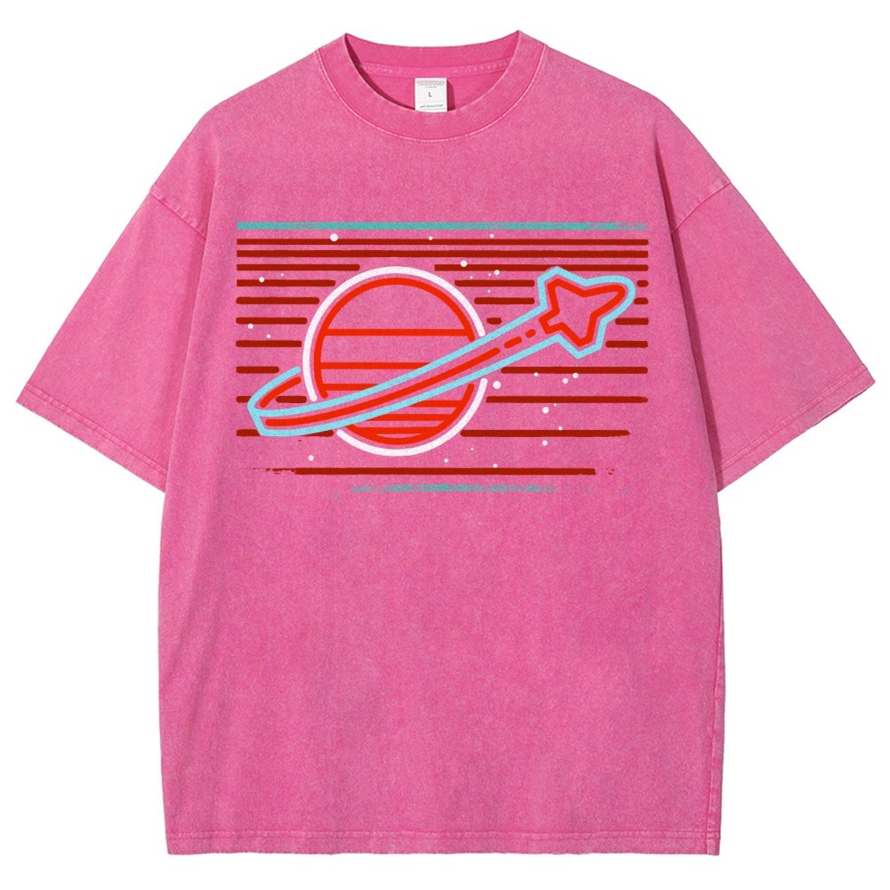 Retro Space Launch Vintage Distressed T-shirt