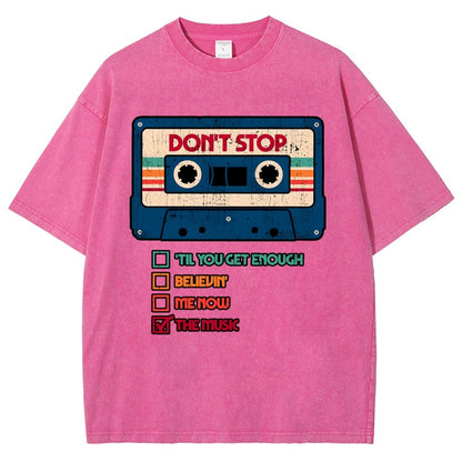 Dont Stop The Music Vintage Distressed T-shirt
