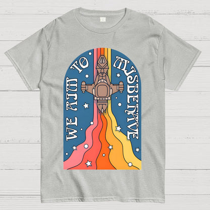 Psychedelic Aim to Misbehave Geek T-Shirt